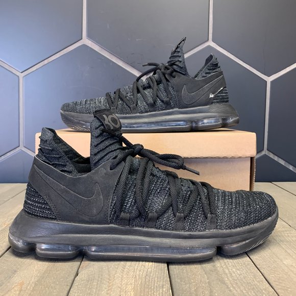 Nike | Shoes | Used Nike Kevin Durant Triple Black Shoe | Poshmark